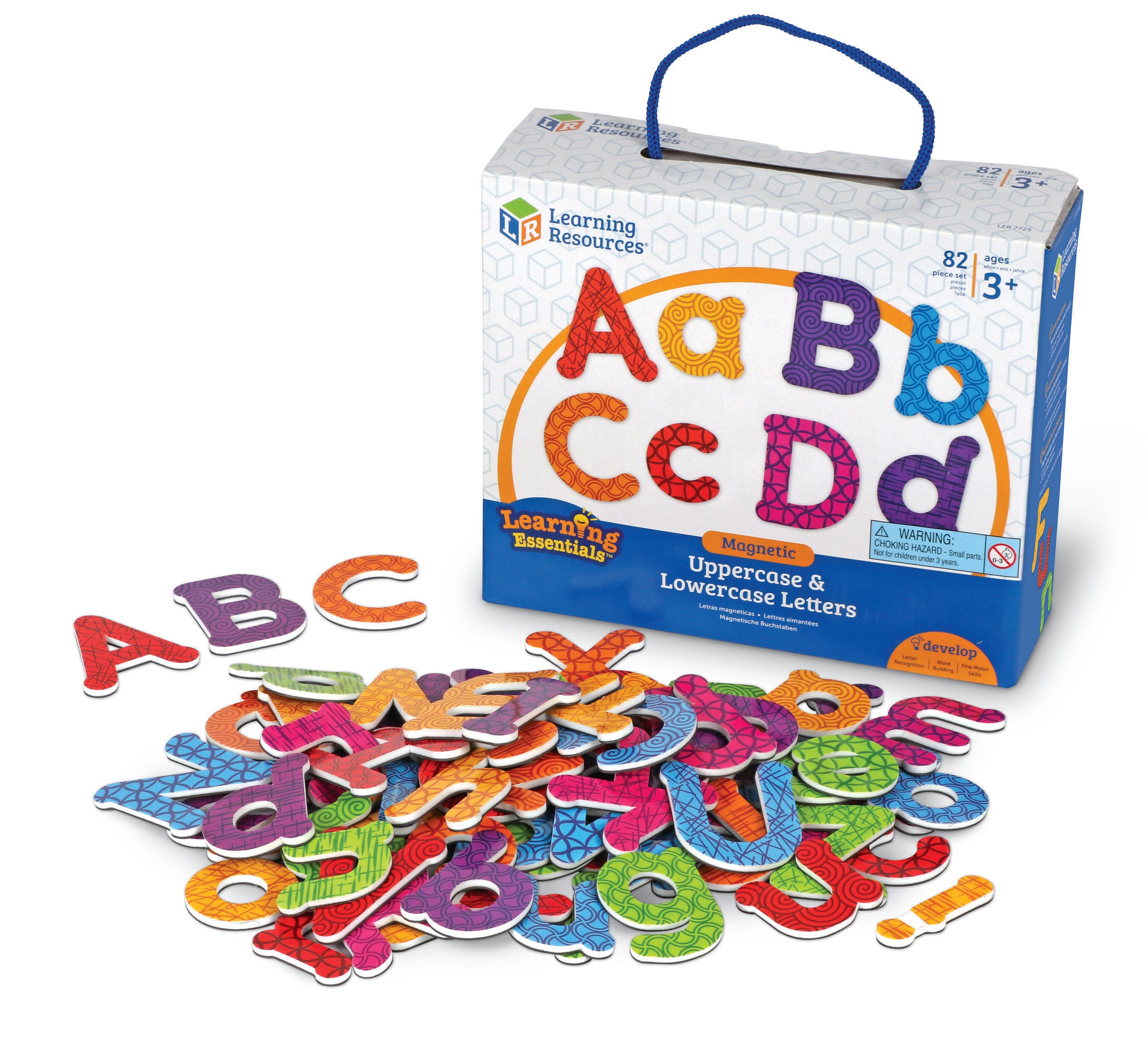 Learning Resources Magnetic Letters, Grades PreK and Above, Set of 82 1533507